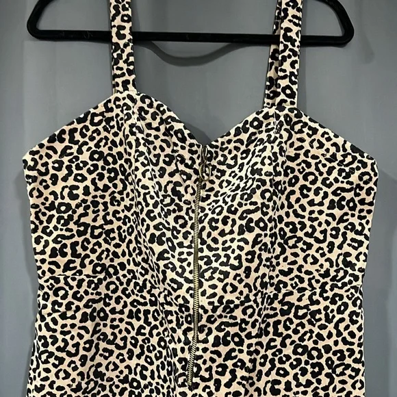 Trendy Leopard Print Mini Dress - Picture 3 of 3